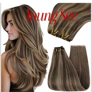 Hair Extensions
YoungSee Human Hair Sew in Extensions Brown
Highlight Hair